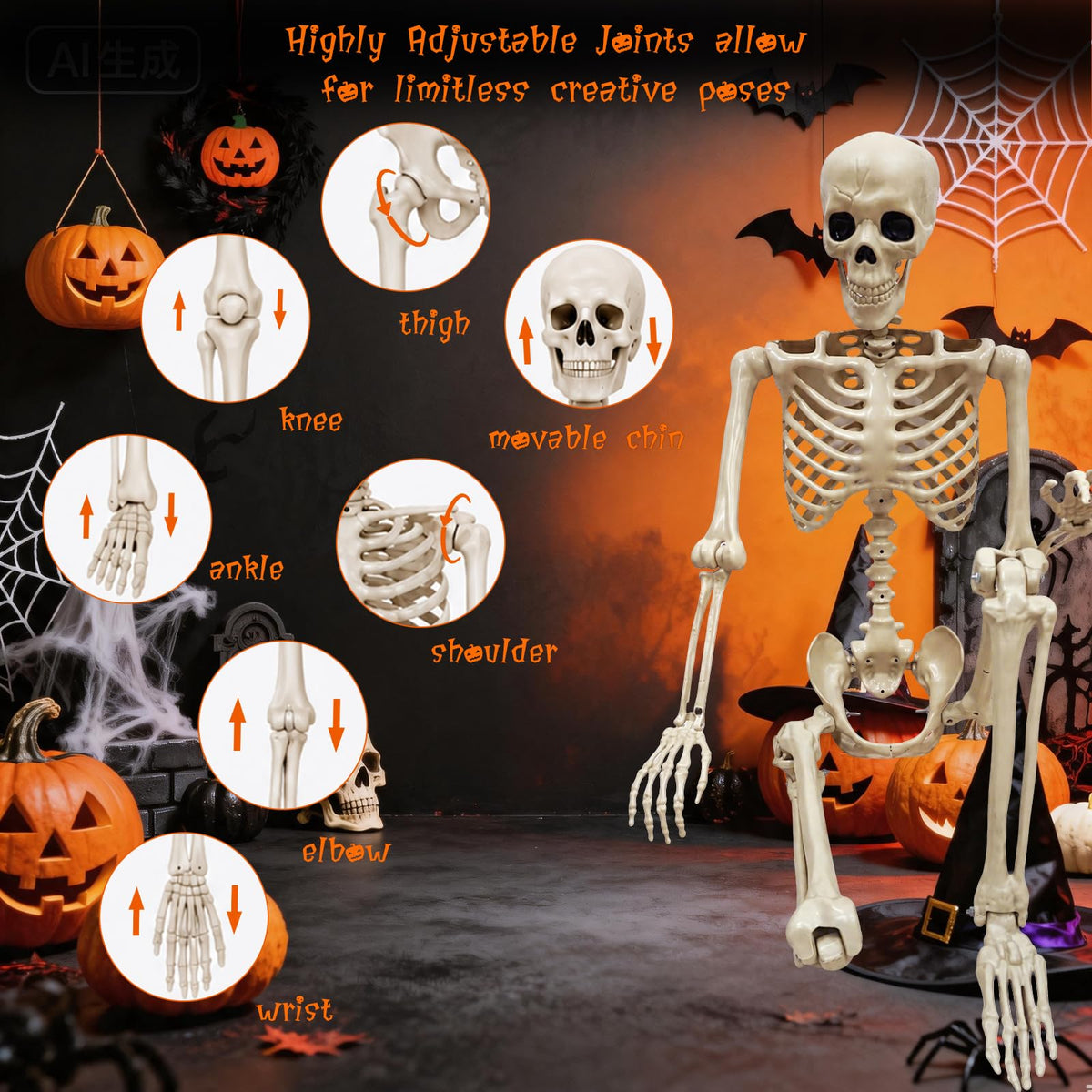 Life Size Skeleton T32245