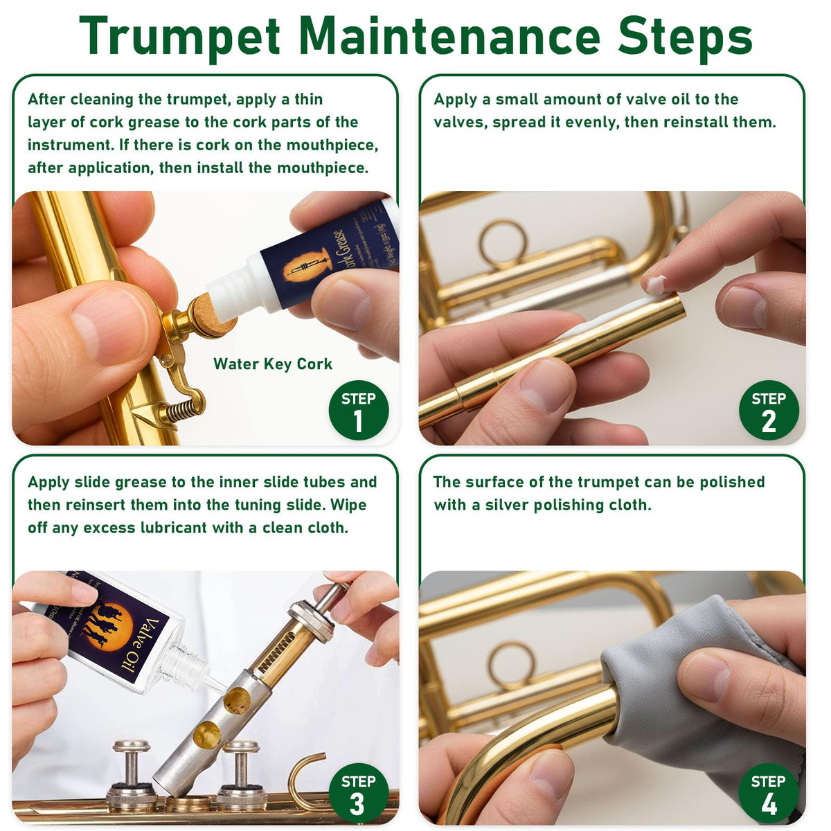 12pcs Trumpet Cleaning Kit T580528