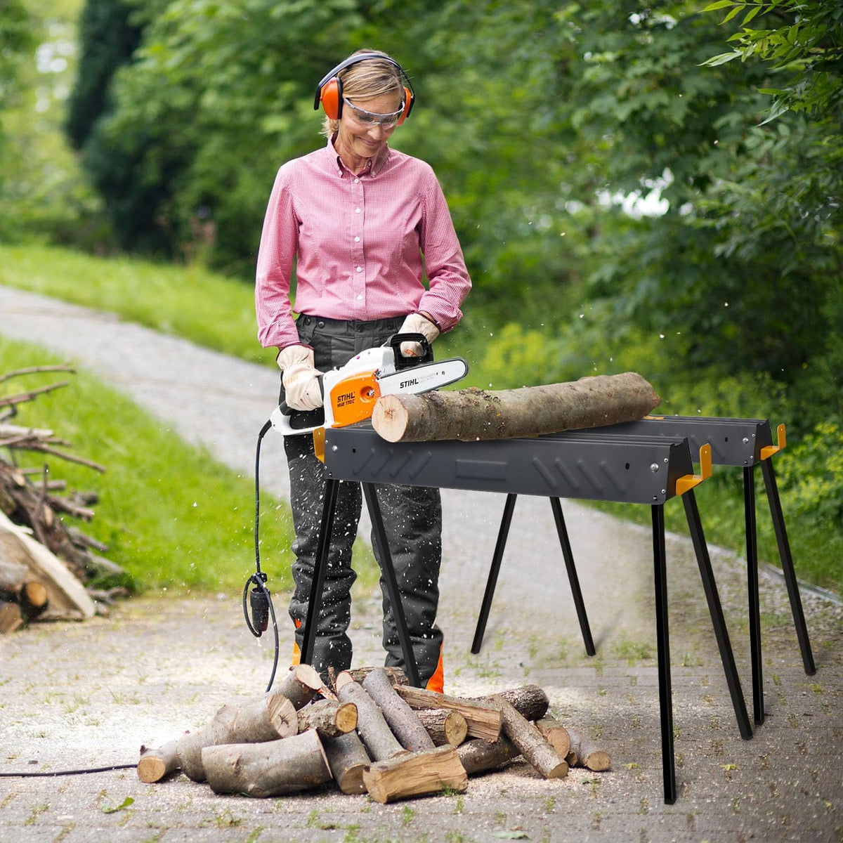 2 Pack Heavy Duty Folding Saw Horses Table W761