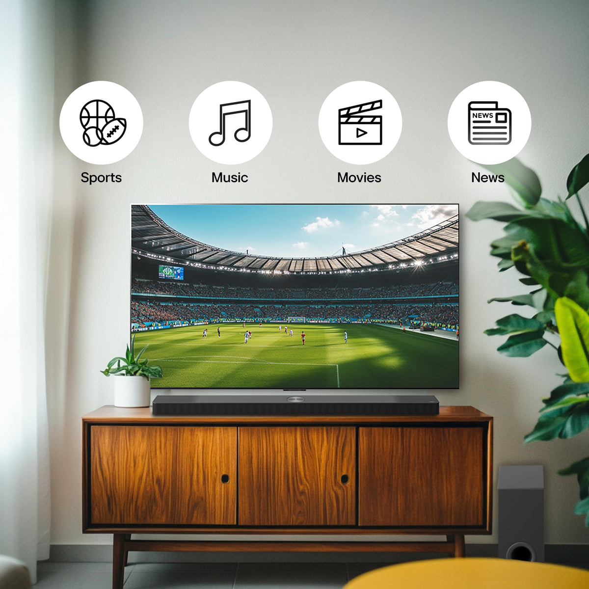 4.1 ch. Home Theater Soundbar with Rear Surround Speakers and Wireless Subwoofer R147102