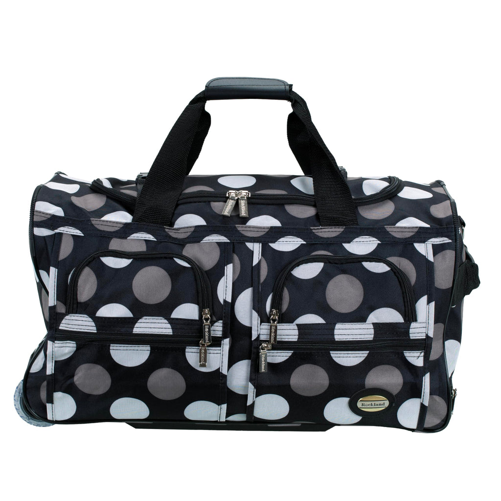 Rolling Duffel Bag, Black, 22" F40662