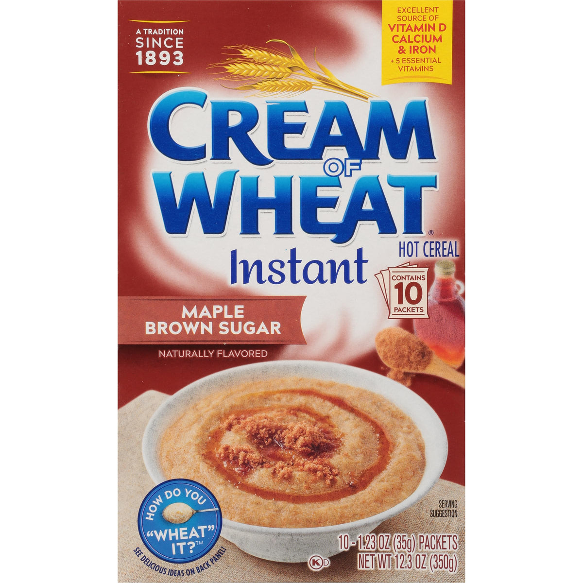 Instant Hot Cereal, Maple Brown Sugar, 12.3 Ounce (Pack of 4) Q1346