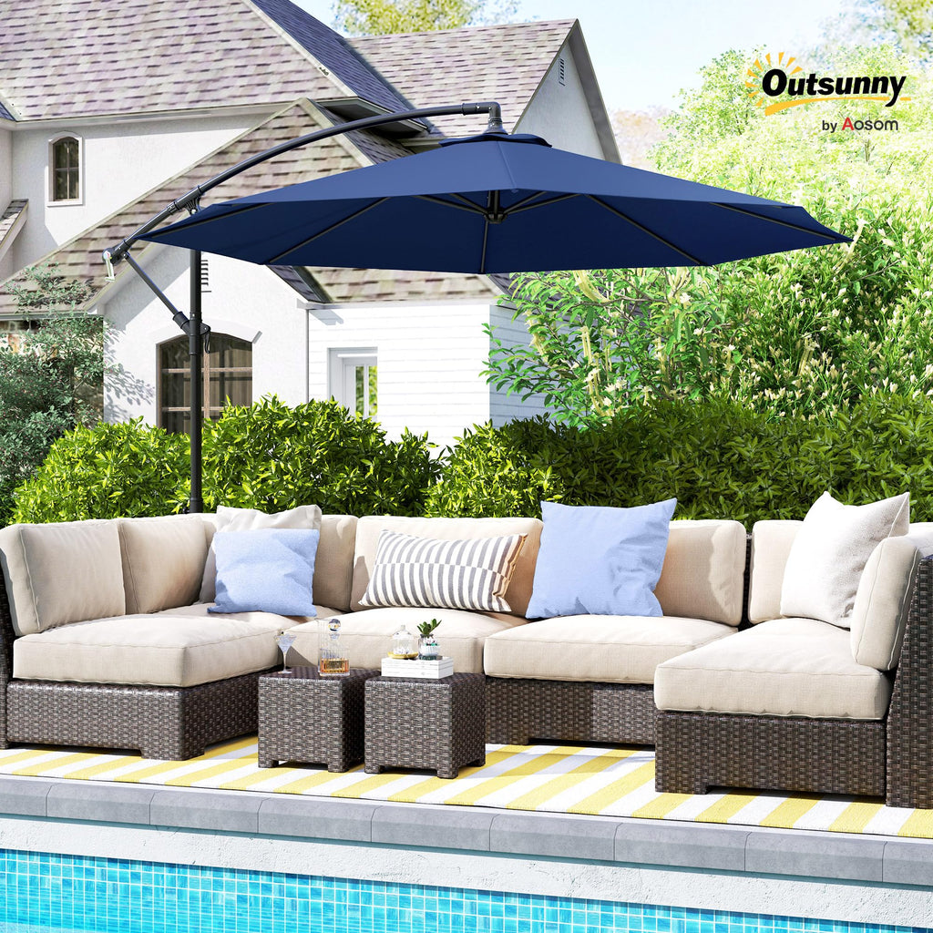 10' Cantilever Tilt Offset Patio Umbrella L4999