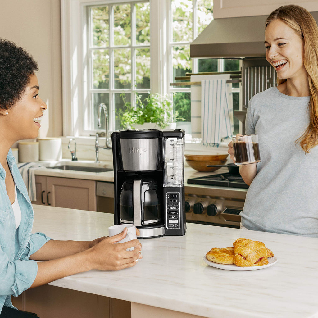 12-Cup Programmable Coffee Maker with 60 oz. Water Reservoir, Black/Stainless Steel X977