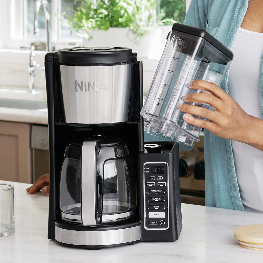12-Cup Programmable Coffee Maker with 60 oz. Water Reservoir, Black/Stainless Steel X977