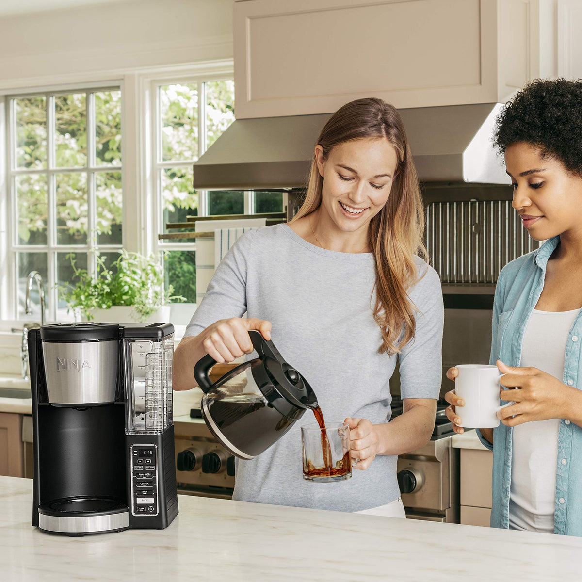 12-Cup Programmable Coffee Maker with 60 oz. Water Reservoir, Black/Stainless Steel X977