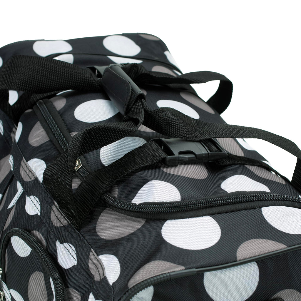 Rolling Duffel Bag, Black, 22" F40662