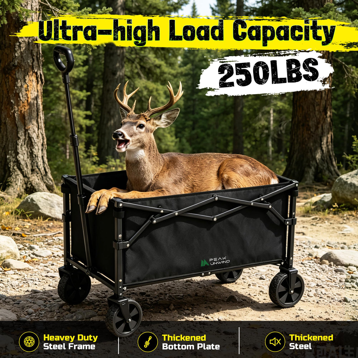 Folding Wagon Cart with Wheels L832