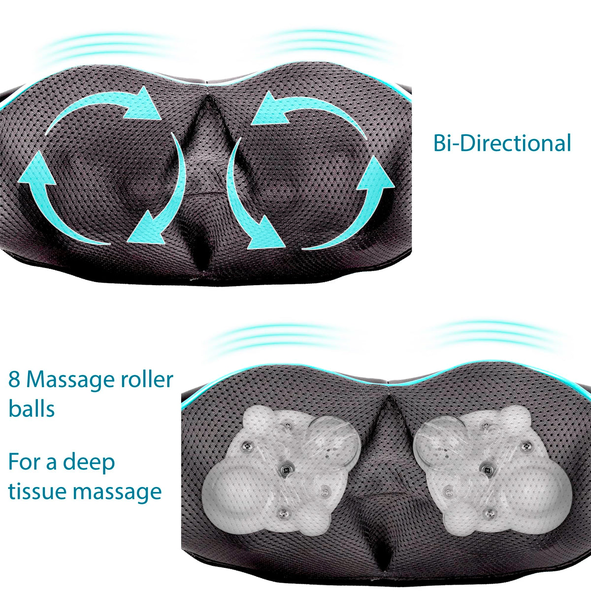 Shiatsu Neck and Back Massager with Heat K814